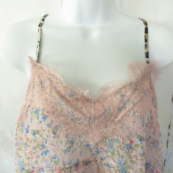 Umgee Tank Top Floral Lace Cottagecore Peasant Cami - Picture 3 of 8